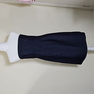 MERONA Size 8 Dark Blue Denim Strapless Dress